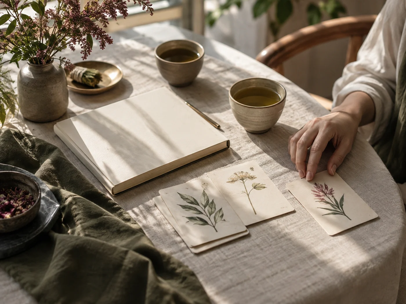 A quiet setting for an intuitive reading